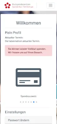 Blutspendezentren android App screenshot 2